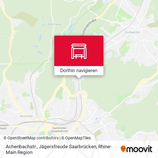 Achenbachstr., Jägersfreude Saarbrücken Karte