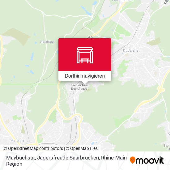 Maybachstr., Jägersfreude Saarbrücken Karte