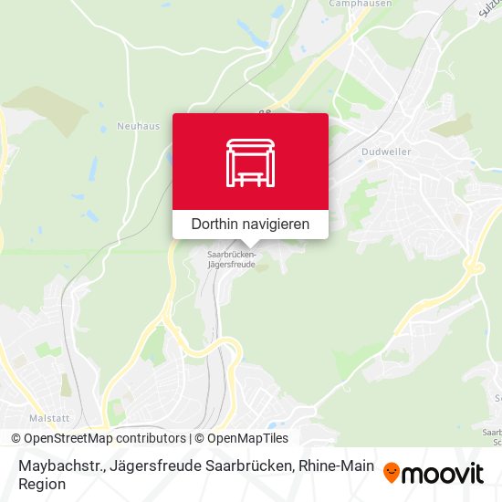 Maybachstr., Jägersfreude Saarbrücken Karte