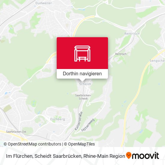 Im Flürchen, Scheidt Saarbrücken Karte