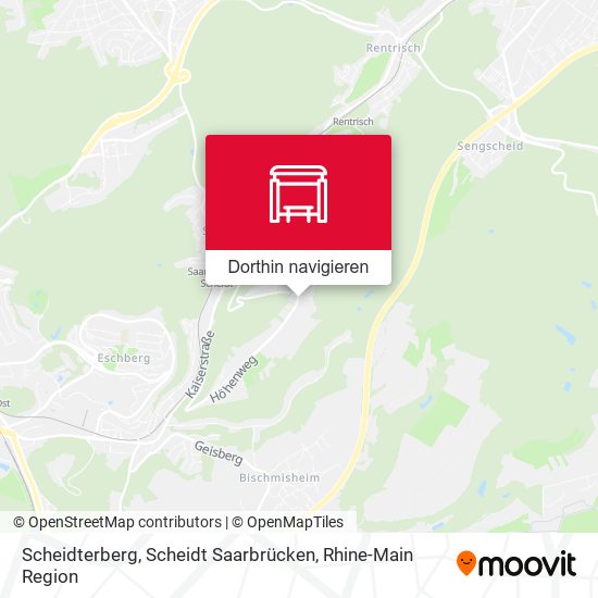 Scheidterberg, Scheidt Saarbrücken Karte