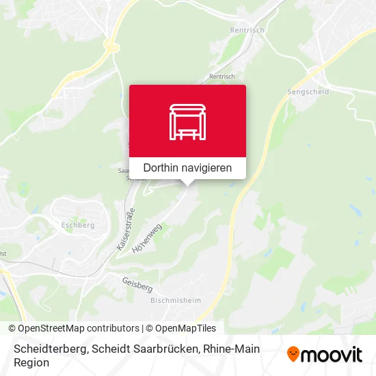 Scheidterberg, Scheidt Saarbrücken Karte