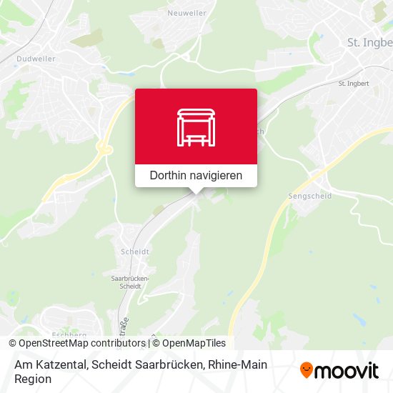 Am Katzental, Scheidt Saarbrücken Karte