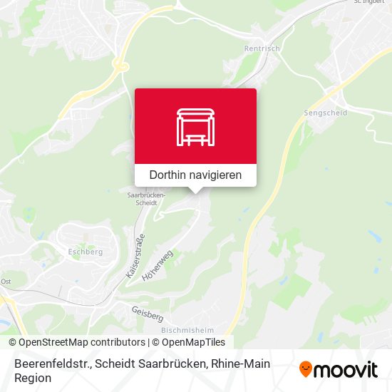 Beerenfeldstr., Scheidt Saarbrücken Karte