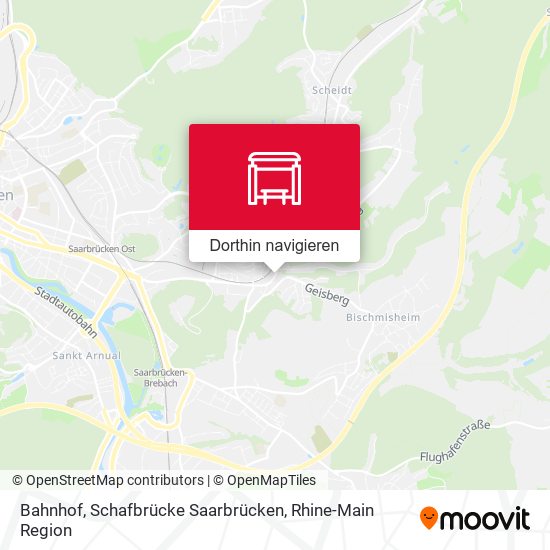 Bahnhof, Schafbrücke Saarbrücken Karte