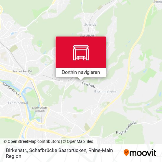Birkenstr., Schafbrücke Saarbrücken Karte