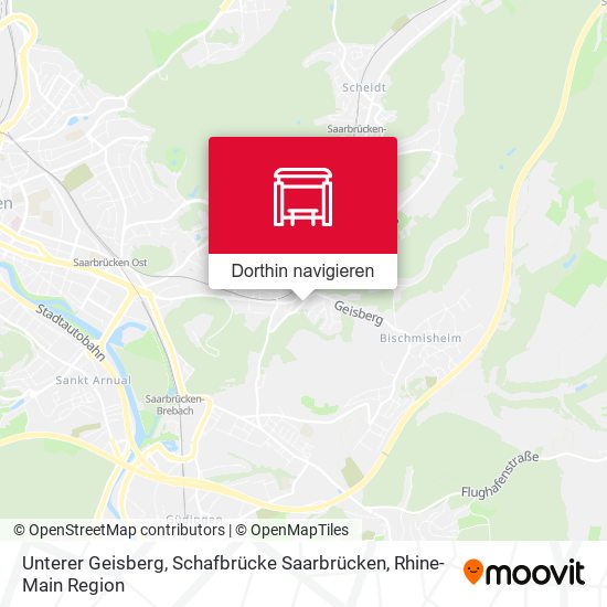 Unterer Geisberg, Schafbrücke Saarbrücken Karte