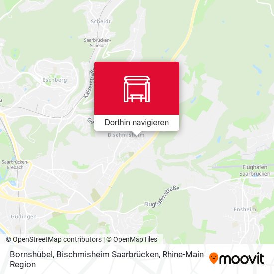 Bornshübel, Bischmisheim Saarbrücken Karte