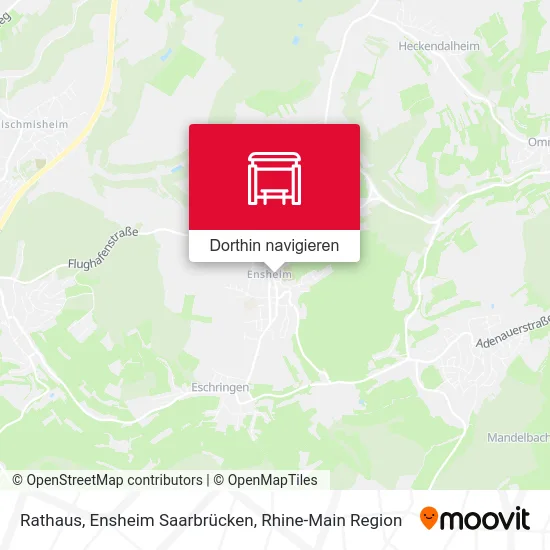Rathaus, Ensheim Saarbrücken Karte