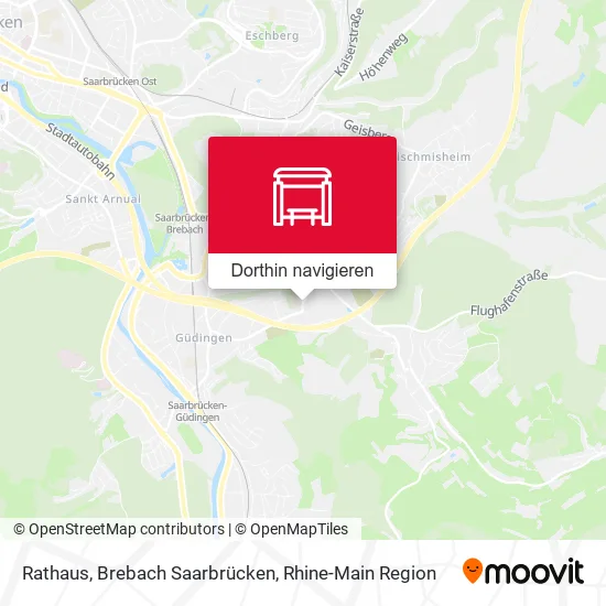 Rathaus, Brebach Saarbrücken Karte