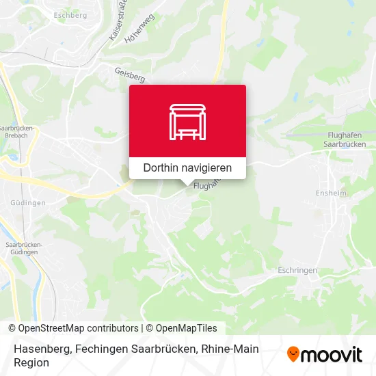 Hasenberg, Fechingen Saarbrücken Karte
