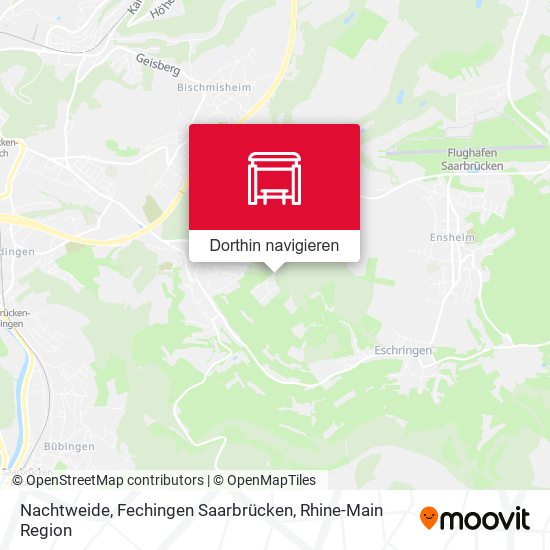 Nachtweide, Fechingen Saarbrücken Karte