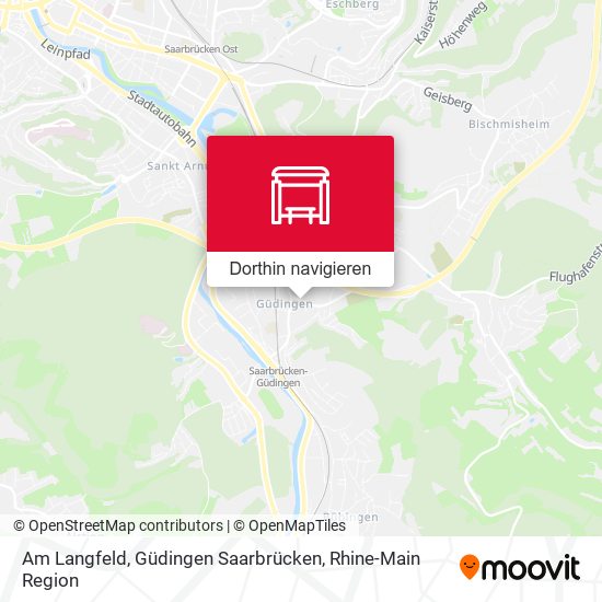 Am Langfeld, Güdingen Saarbrücken Karte