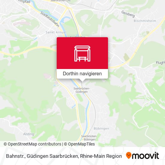 Bahnstr., Güdingen Saarbrücken Karte