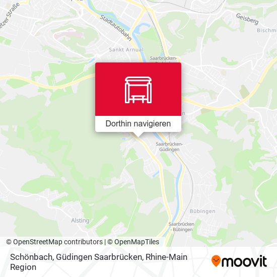 Schönbach, Güdingen Saarbrücken Karte