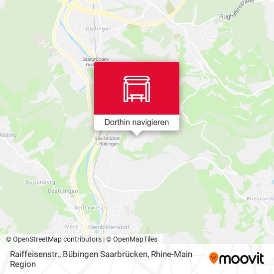 Raiffeisenstr., Bübingen Saarbrücken Karte