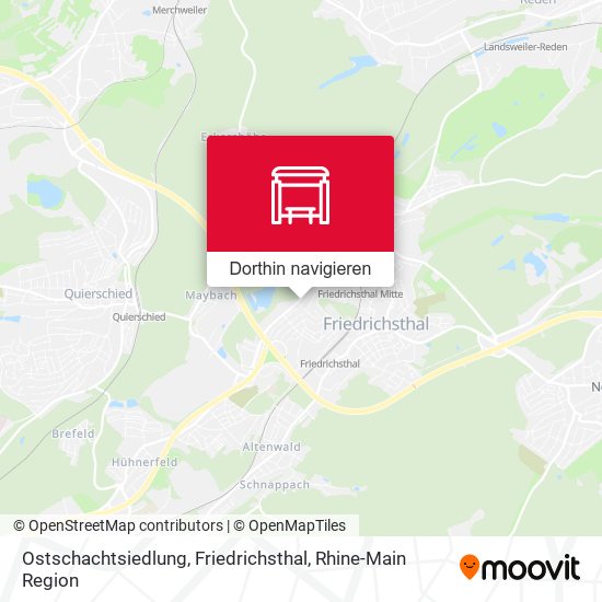 Ostschachtsiedlung, Friedrichsthal Karte