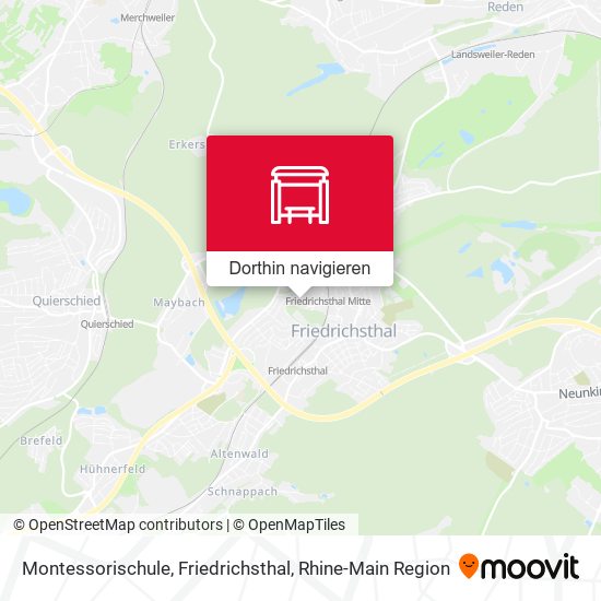 Montessorischule, Friedrichsthal Karte
