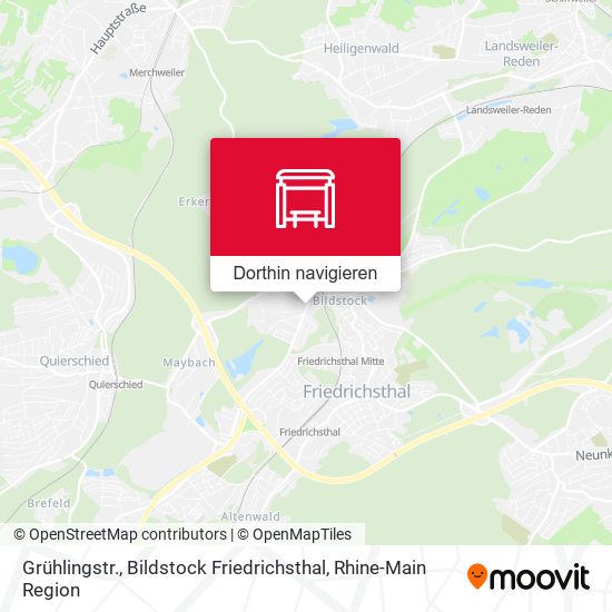 Grühlingstr., Bildstock Friedrichsthal Karte
