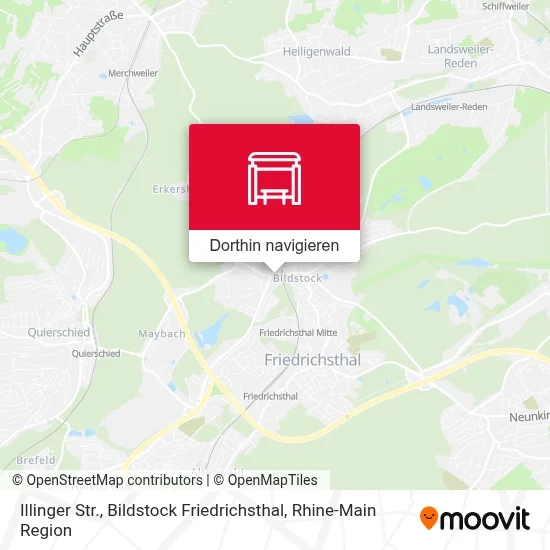 Illinger Str., Bildstock Friedrichsthal Karte