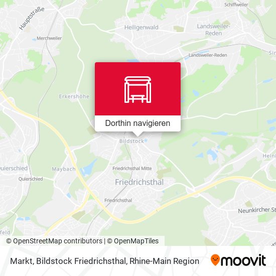 Markt, Bildstock Friedrichsthal Karte