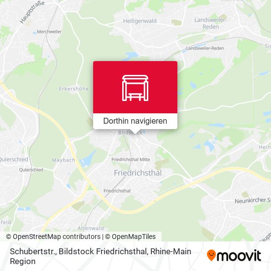 Schubertstr., Bildstock Friedrichsthal Karte