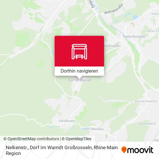 Nelkenstr., Dorf Im Warndt Großrosseln Karte