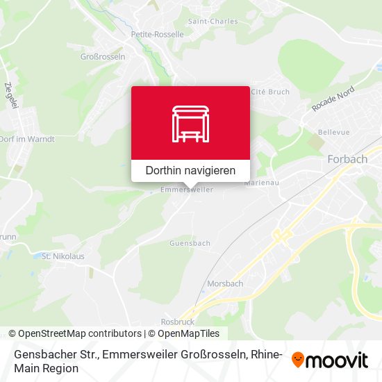 Gensbacher Str., Emmersweiler Großrosseln Karte