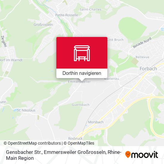 Gensbacher Str., Emmersweiler Großrosseln Karte