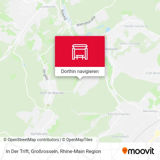 In Der Trift, Großrosseln Karte