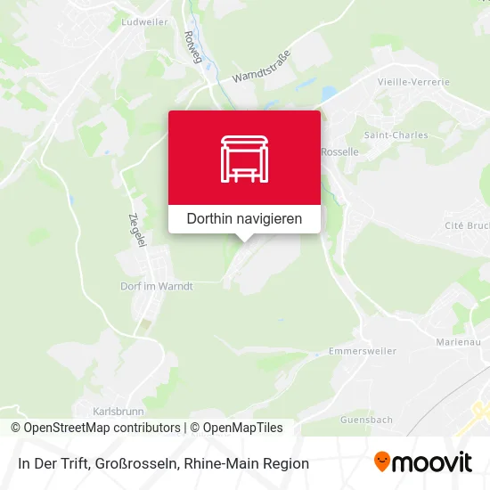 In Der Trift, Großrosseln Karte