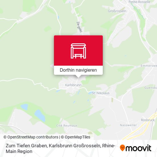 Zum Tiefen Graben, Karlsbrunn Großrosseln Karte