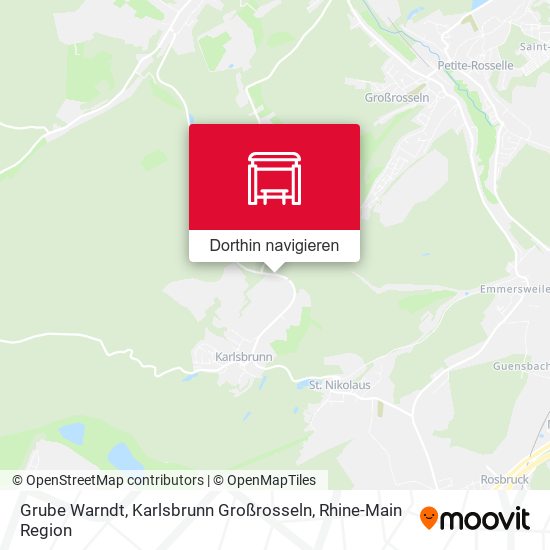 Grube Warndt, Karlsbrunn Großrosseln Karte