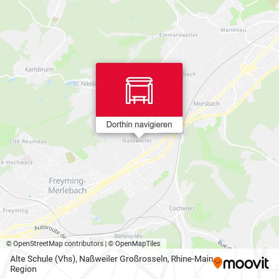 Alte Schule (Vhs), Naßweiler Großrosseln Karte