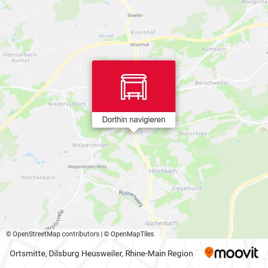 Ortsmitte, Dilsburg Heusweiler Karte