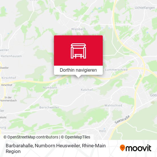 Barbarahalle, Numborn Heusweiler Karte