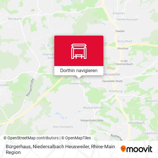 Bürgerhaus, Niedersalbach Heusweiler Karte