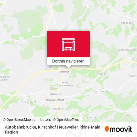 Autobahnbrücke, Kirschhof Heusweiler Karte