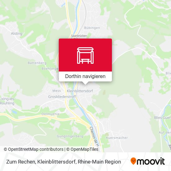 Zum Rechen, Kleinblittersdorf Karte