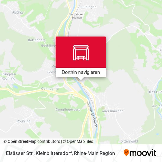 Elsässer Str., Kleinblittersdorf Karte