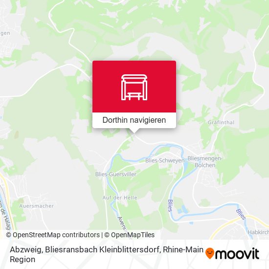 Abzweig, Bliesransbach Kleinblittersdorf Karte