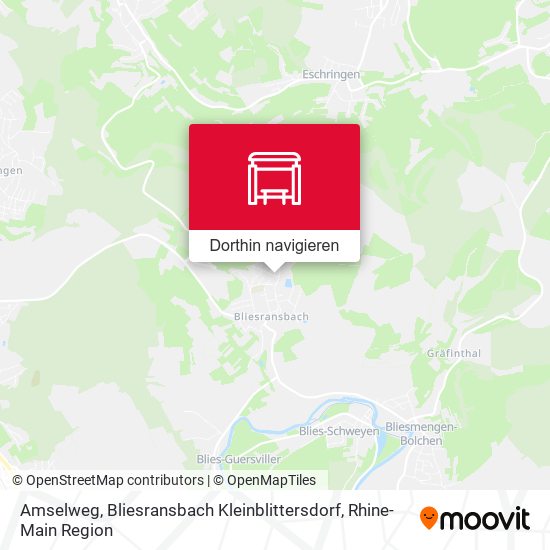 Amselweg, Bliesransbach Kleinblittersdorf Karte