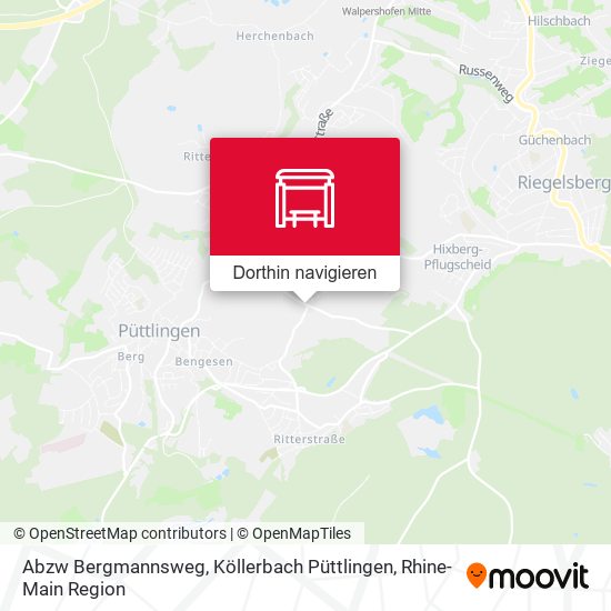 Abzw Bergmannsweg, Köllerbach Püttlingen Karte