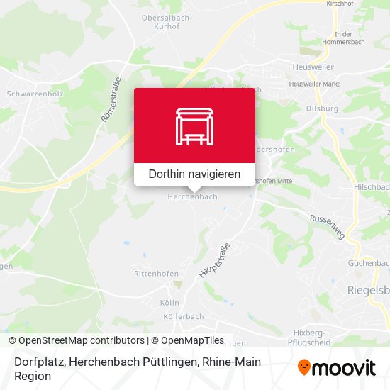 Dorfplatz, Herchenbach Püttlingen Karte