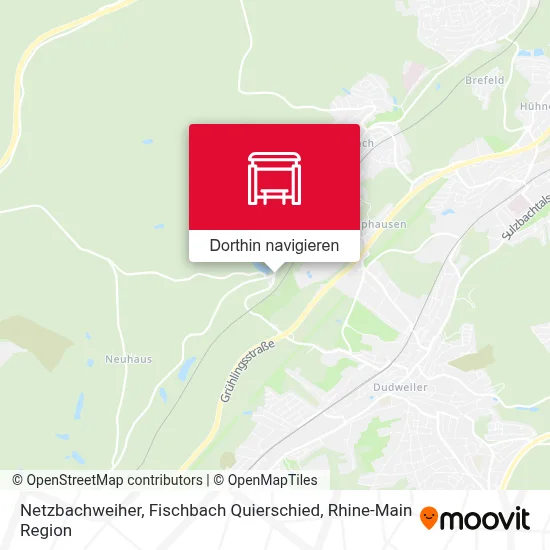 Netzbachweiher, Fischbach Quierschied Karte