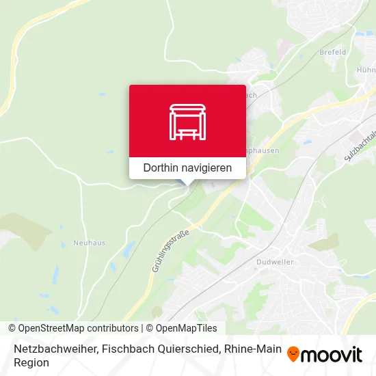 Netzbachweiher, Fischbach Quierschied Karte