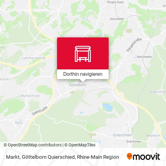 Markt, Göttelborn Quierschied Karte
