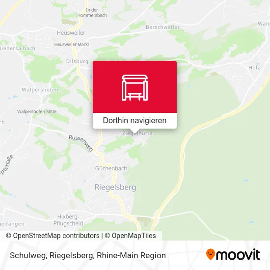 Schulweg, Riegelsberg Karte