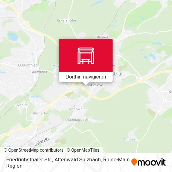 Friedrichsthaler Str., Altenwald Sulzbach Karte