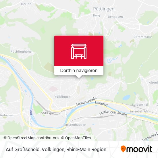 Auf Großscheid, Völklingen Karte